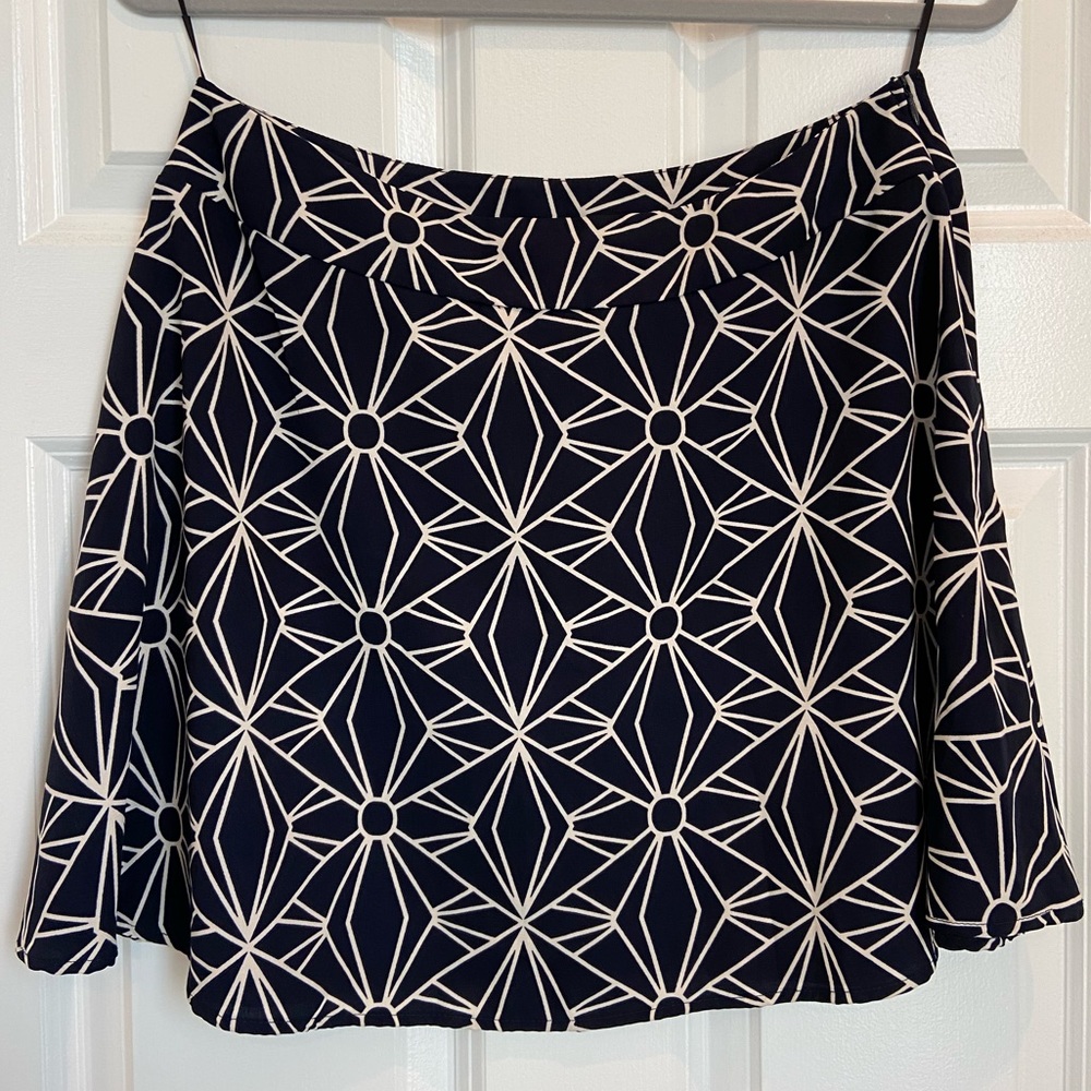 Geometric Patterned A-Line Skirt